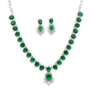 Green Stone Stylish Necklace Set