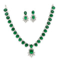 Green Stone Stylish Necklace Set