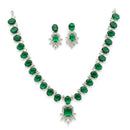 Green Stone Stylish Necklace Set