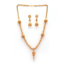 Designer Gold Plated Jhumka Necklace Set