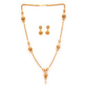 Gold Plated Jhumka Necklace Set