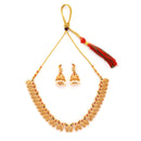 Peacock Design Gold Necklace Set