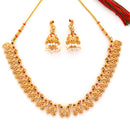 Peacock Design Gold Necklace Set