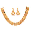 Peacock Design Gold Necklace Set