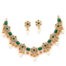 Antique Gold Ruby Necklace Set