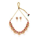 Antique Gold Ruby Necklace Set