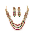 Antique Gold Plated Wedding Necklace Set