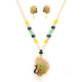 Festive Peacock Traditional Necklace Set