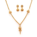 Stylish Ethnic Gold Chain Necklace Set