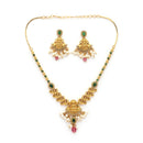 Gold Plated Multicolor Stylish Necklace Set for Woman