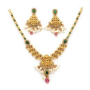 Gold Plated Multicolor Stylish Necklace Set for Woman