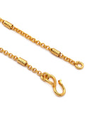 Modern Green Stone Gold Plated Necklace Set