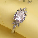 Rhodium Plated Silver Toned Stylish Sleek White American Diamond Studded Adjustable Ring