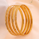 Gold Plated Traditional Contemporary Design Bangle Set Of 4