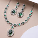 Royal Ruby Bridal Necklace Set