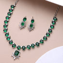 Green Stone Stylish Necklace Set