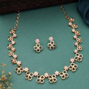 Elegant Floral Gold Plated Necklace Set