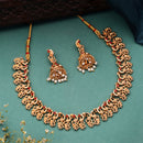 Peacock Design Gold Necklace Set