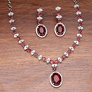 Oval Pendant Necklace Set