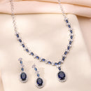 Oval Pendant Necklace Set