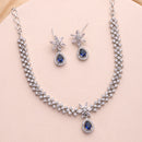 Sapphire Blue Necklace Set