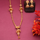 Gold Plated Jhumka Necklace Set