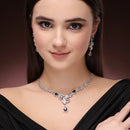 Floral Amethyst Necklace Set