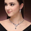Floral Amethyst Necklace Set