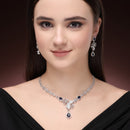 Floral Amethyst Necklace Set