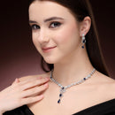 Blue Stone Bridal Necklace Set