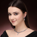 Elara Rhodium Necklace Set