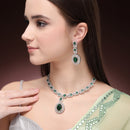 Royal Ruby Bridal Necklace Set