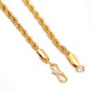 Fashionable Gold-Plated Chain Necklace Set for Men