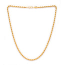 Gold-Plated Rope & Cuban Link Chain Combo for Men