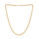 Alloy Gold-Plated Rope Twist Chain for Men