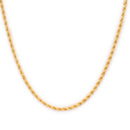 Alloy Gold-Plated Rope Twist Chain for Men