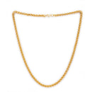 Gold-Plated Rope & Cuban Link Chain Combo for Men