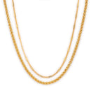 Men's Gold-Plated Fashion Chain Set of 2