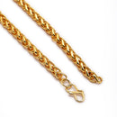 Gold-Plated Rope & Cuban Link Chain Combo for Men