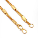 Men's Gold-Plated Fashion Chain Set of 2