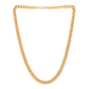 Alloy Gold-Plated Textu Magenta Red Cuban Chain for Men
