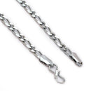 Alloy Silver-Plated Figaro Chain for Men