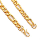 Alloy Gold-Plated Figaro Chain for Men