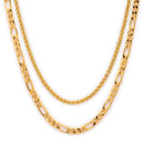 Gold Plated Stylish Combo Chain For Men
