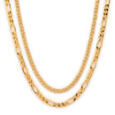 Premium Gold-Toned Chain Necklace Set for Men