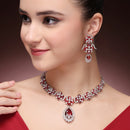 Glamorous Floral Necklace Set