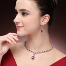 Oval Pendant Necklace Set