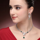 Floral Amethyst Necklace Set