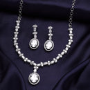 Oval Pendant Necklace Set