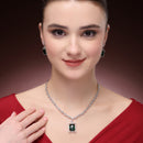 Ruby Pendant Necklace Set